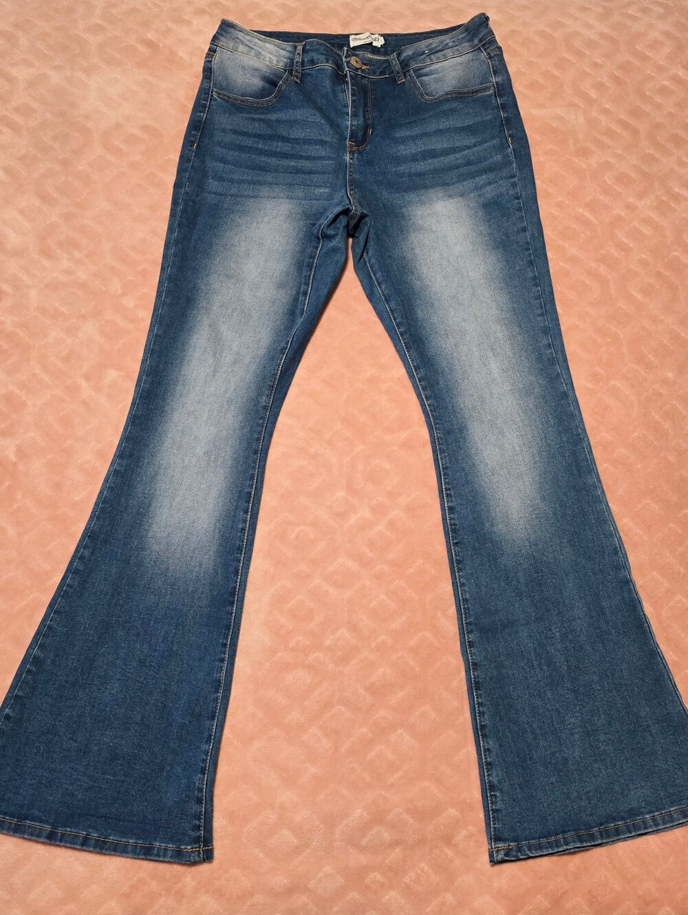 Blue Asphalt Low Rise Flared Jeans Womens Size 11 Y2K Style Denim Bottoms